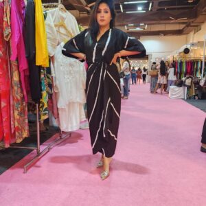 Black Lehriya Tunic