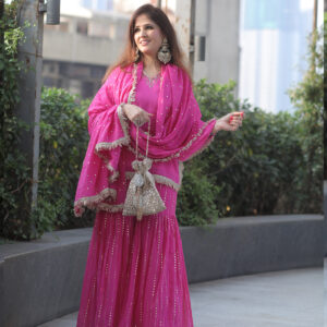 Pink Sharara Suit