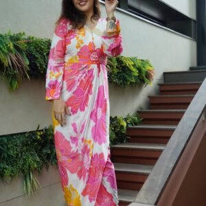 Pink Floral Tunic